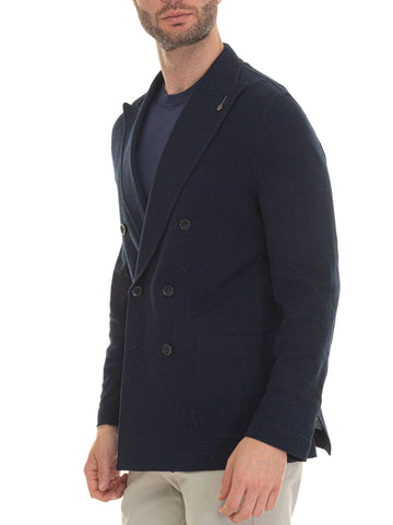Blue Paoloni Man deconstructed unlined jacket