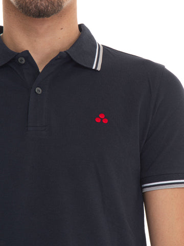 Half sleeve polo shirt NEWMEDINILLASTR01 Blue Peuterey Man