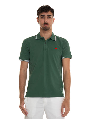 Polo mezza manica NEWMEDINILLASTR01 Verde militare Peuterey Uomo