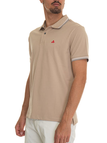 Polo mezza manica NEWMEDINILLASTR01 Beige Peuterey Uomo