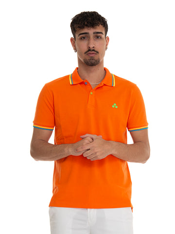 Polo manica corta NEWSELANDINASTR02 Arancio Peuterey Uomo