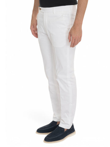 Pantalone modello chino MORELLO Bianco Berwich Uomo