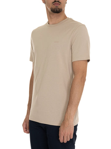 T-shirt girocollo mezza manica THOMPSON01 Beige BOSS Uomo