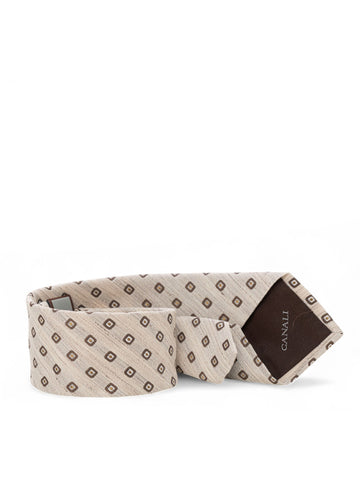 Cravatta Beige Canali Uomo