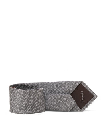 Cravatta in seta Grigio Canali Uomo