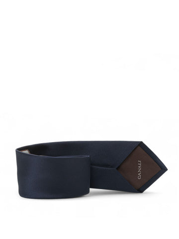 Cravatta in seta Blu Canali Uomo