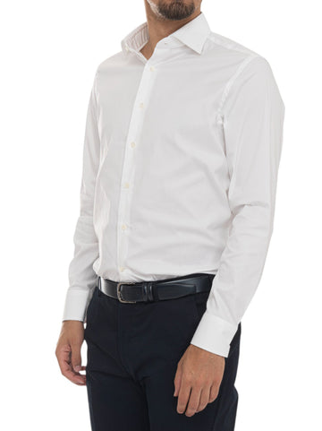 Camicia classica da uomo Bianco Canali Uomo