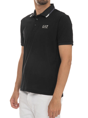 Polo manica corta Nero EA7 Uomo