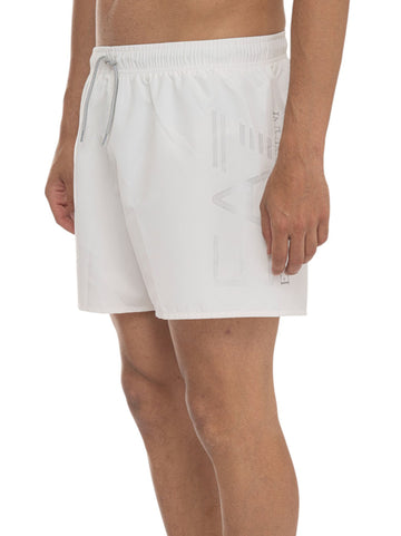 EA7 Men's Cream Swim Boxer