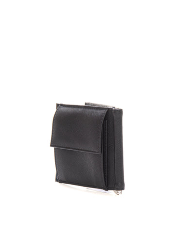 Portafoglio con fermasoldi Nero Emporio Armani Uomo