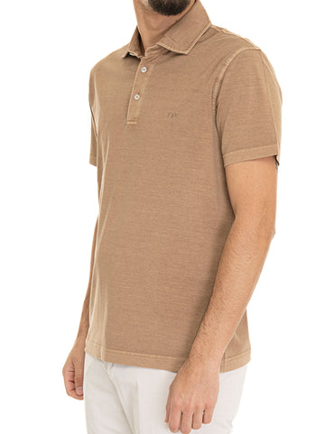 Polo manica corta Beige Fay Uomo