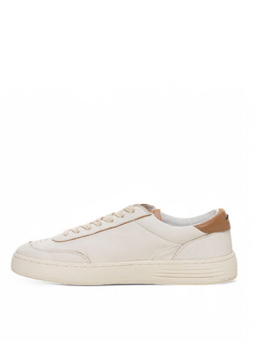 Ghoud Men's Lido Low Suede and Rubber Sneakers in White and Brown