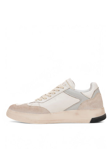 Sneakers with lace-up Tweener brushed low White-grey Ghoud Men