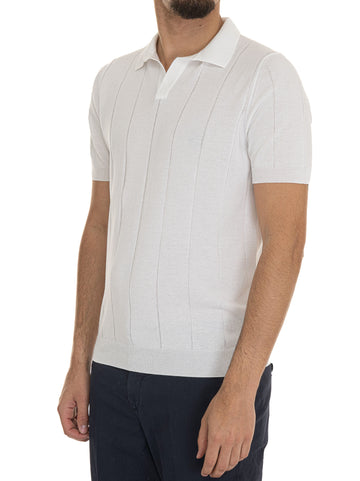 White Gran Sasso Man polo shirt