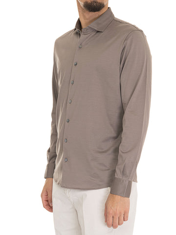 Taupe Gran Sasso Men's Long Sleeve Shirt