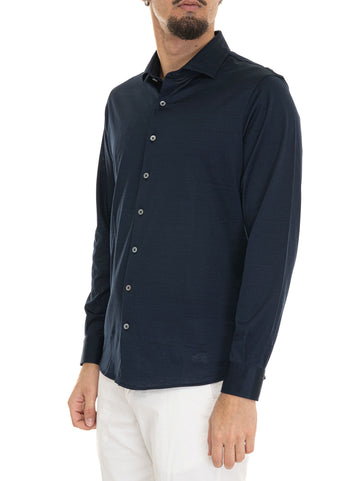 Long Sleeve Shirt Blue Gran Sasso Men