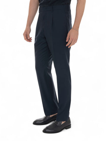 Pantalone modello chino TROPICALEXTRAFINE Blu Hindustrie Uomo