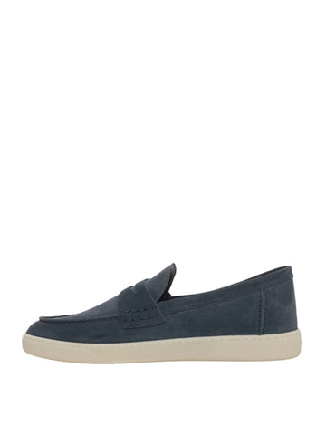Hogan Men's Denim Suede Moccasin