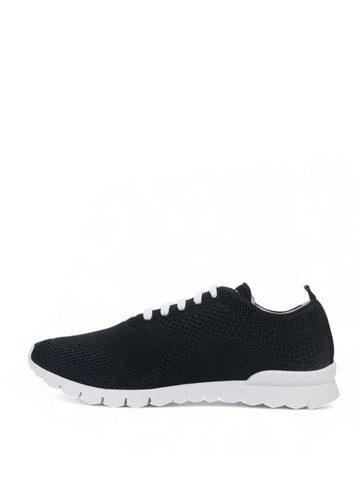 Kiton Men's Black Canvas Sneakers