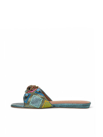 Sandalo a fascia in pelle Multicolor Kurt Geiger Donna