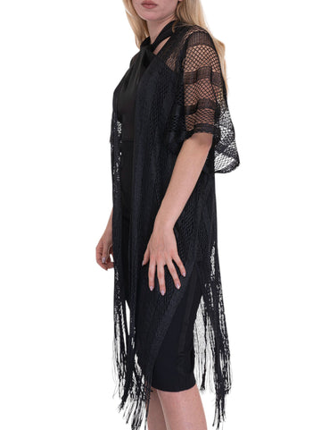 Black Poncho Liu Jo Woman