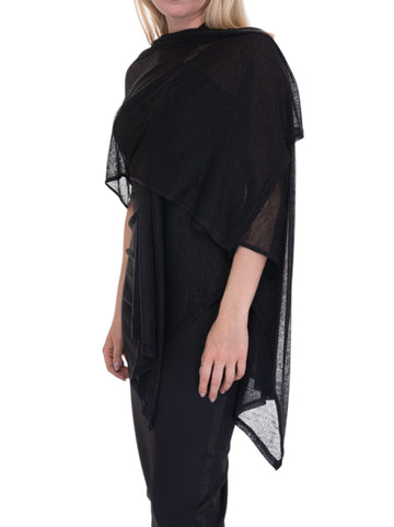 Black Poncho Liu Jo Woman