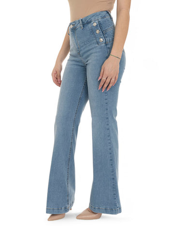 Jeans Flare Denim chiaro Liu Jo Donna