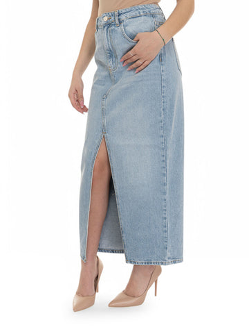 Liu Jo Women's Light Denim Long Skirt