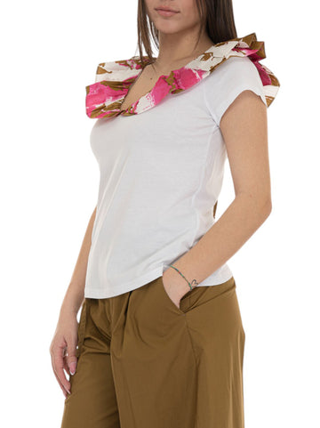T-shirt Bianco-beige Liu Jo Donna