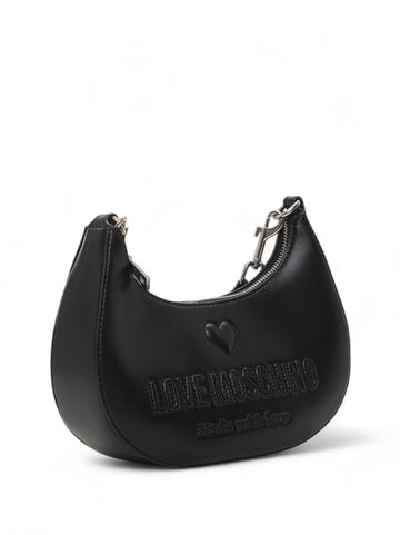 Borsa mezza luna Nero Love Moschino Donna