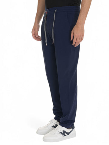 Jogger pants CARACCIOLO Royal blue Marco Pescarolo Men