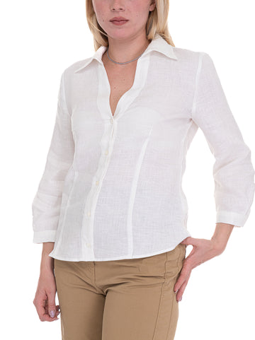 Pennyblack Women's Sfera White Linen Shirt