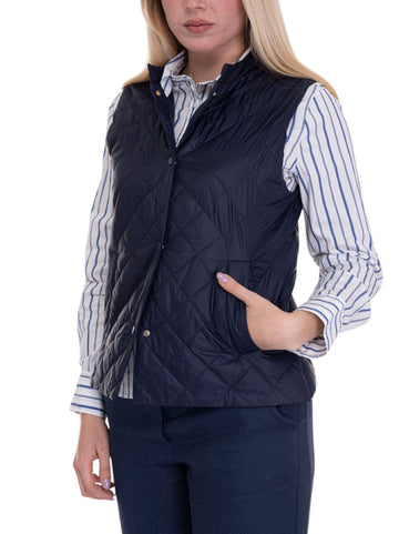 Giaccone trapuntato Blu Quality First Donna