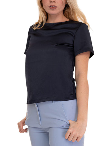 T-shirt morbida Amburgo Blu Weekend Max Mara Donna