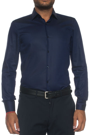 Camicia classica da uomo Blu BOSS Uomo