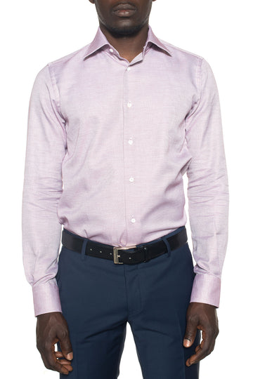 Camicia classica da uomo Bordeau Carrel Uomo