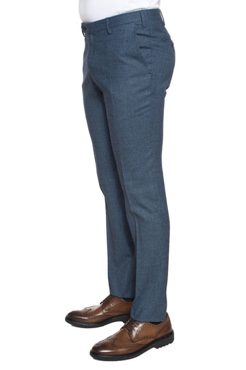 Medium blue flat pocket trousers Angelo Nardelli Man