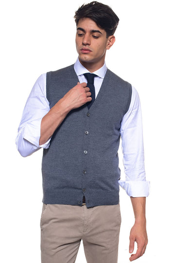 Gilet Grigio Andrea Fenzi Uomo