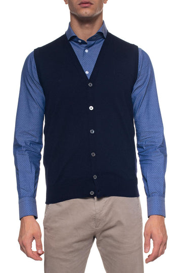 Gilet Blu Andrea Fenzi Uomo