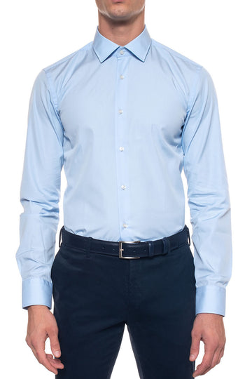 Camicia classica da uomo Jenno Celeste BOSS Uomo