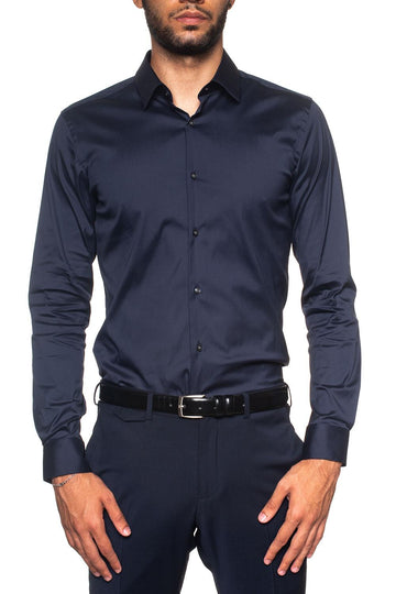 Camicia classica da uomo Herwing Blu BOSS Uomo