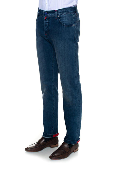 5-pocket jeans Medium denim Kiton Man