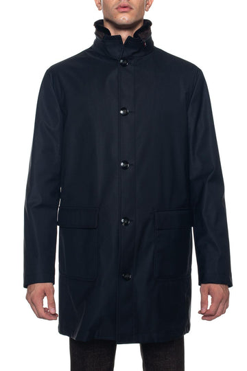 Giaccone Nero Kiton Uomo