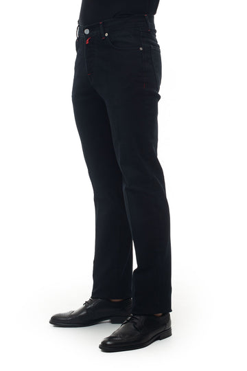 5-pocket jeans Black denim Kiton Man