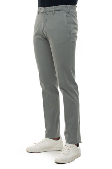 Pantalone modello chino Grigio medio Luigi Borrelli Uomo