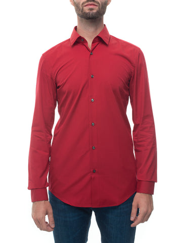 Camicia classica da uomo Rosso BOSS Uomo