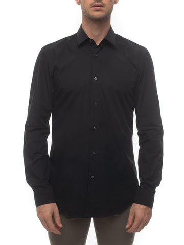 Camicia classica da uomo Nero BOSS Uomo