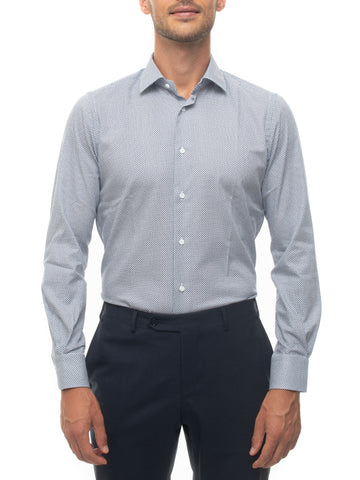 Camicia casual Blu-bianco Carrel Uomo