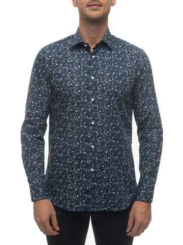 Camicia casual Blu Carrel Uomo