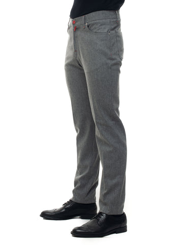 Pantalone 5 tasche Grigio medio Kiton Uomo